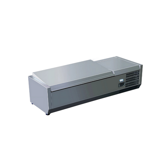 Refrigerated Topping Rail with Stainless Steel Cover COLD ZONE TR-55X