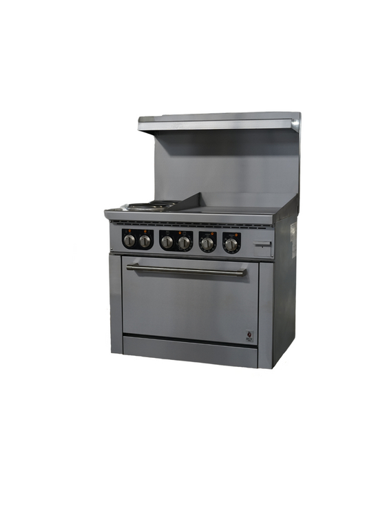 Electric Range 36" (2 burner + 24"Griddle) -HZ-ER36-24G